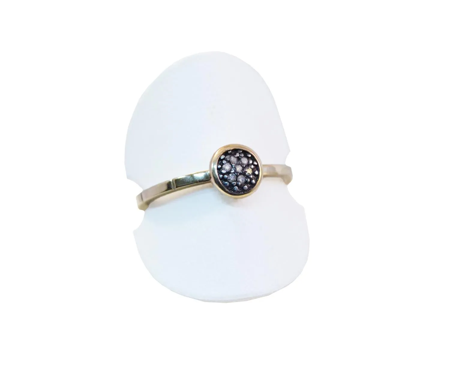6mm Pave Gold Ring
