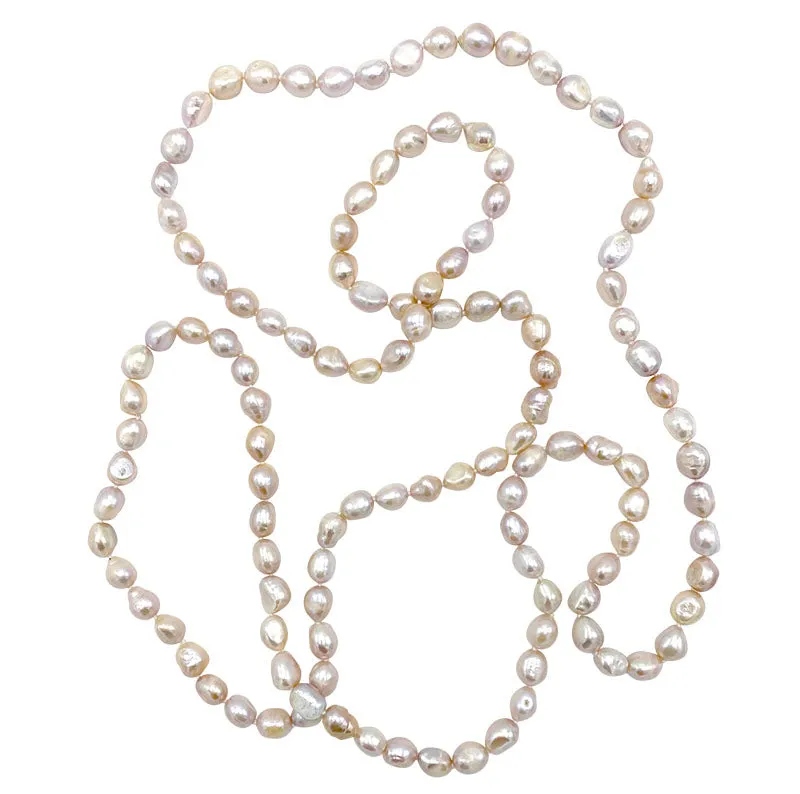 713-02 | 60” PINK BAROQUE ROPE NECKLACE