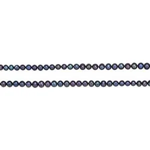 8-8.5 mm Black Freshwater Cultured Pearl 72" Rope Necklace