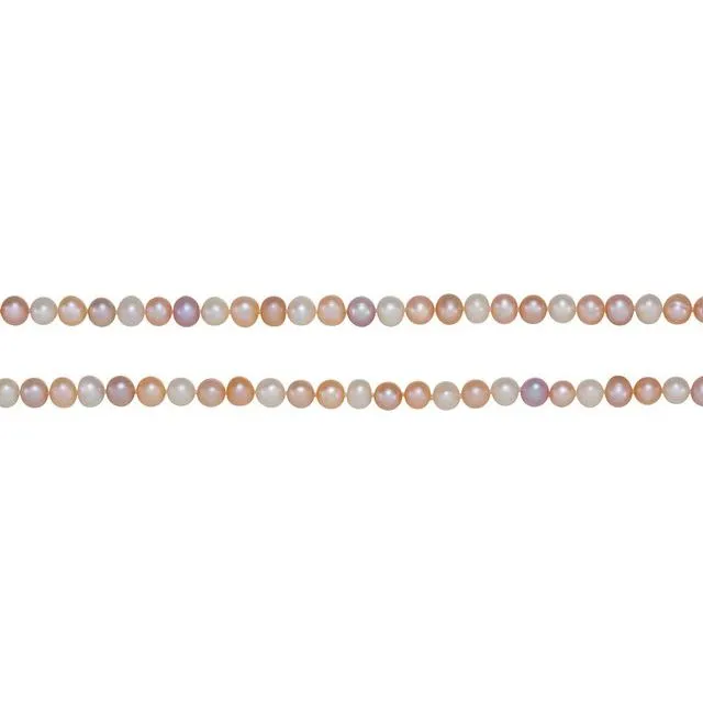8-9 mm Multi-Color Cultured Freshwater Pearl 72" Rope Necklace