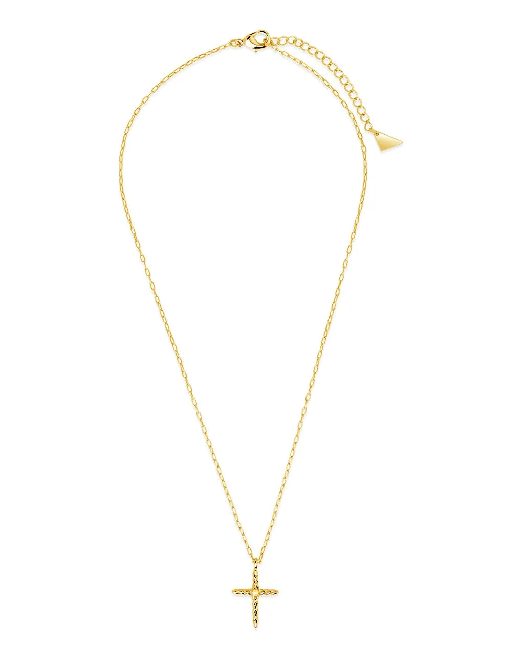 Anaïs Pearl Cross Pendant Necklace