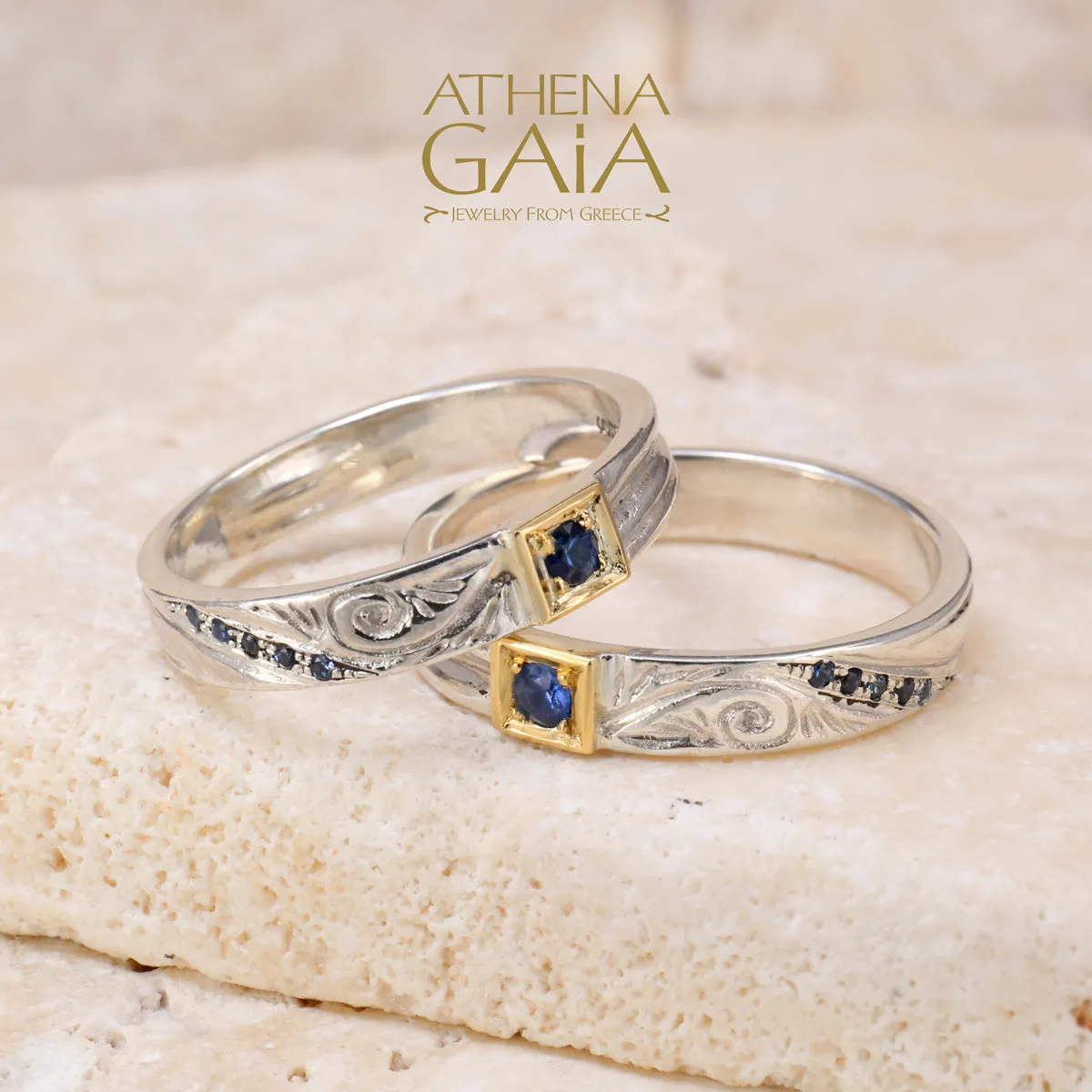 Anthemion Stackable Band Ring