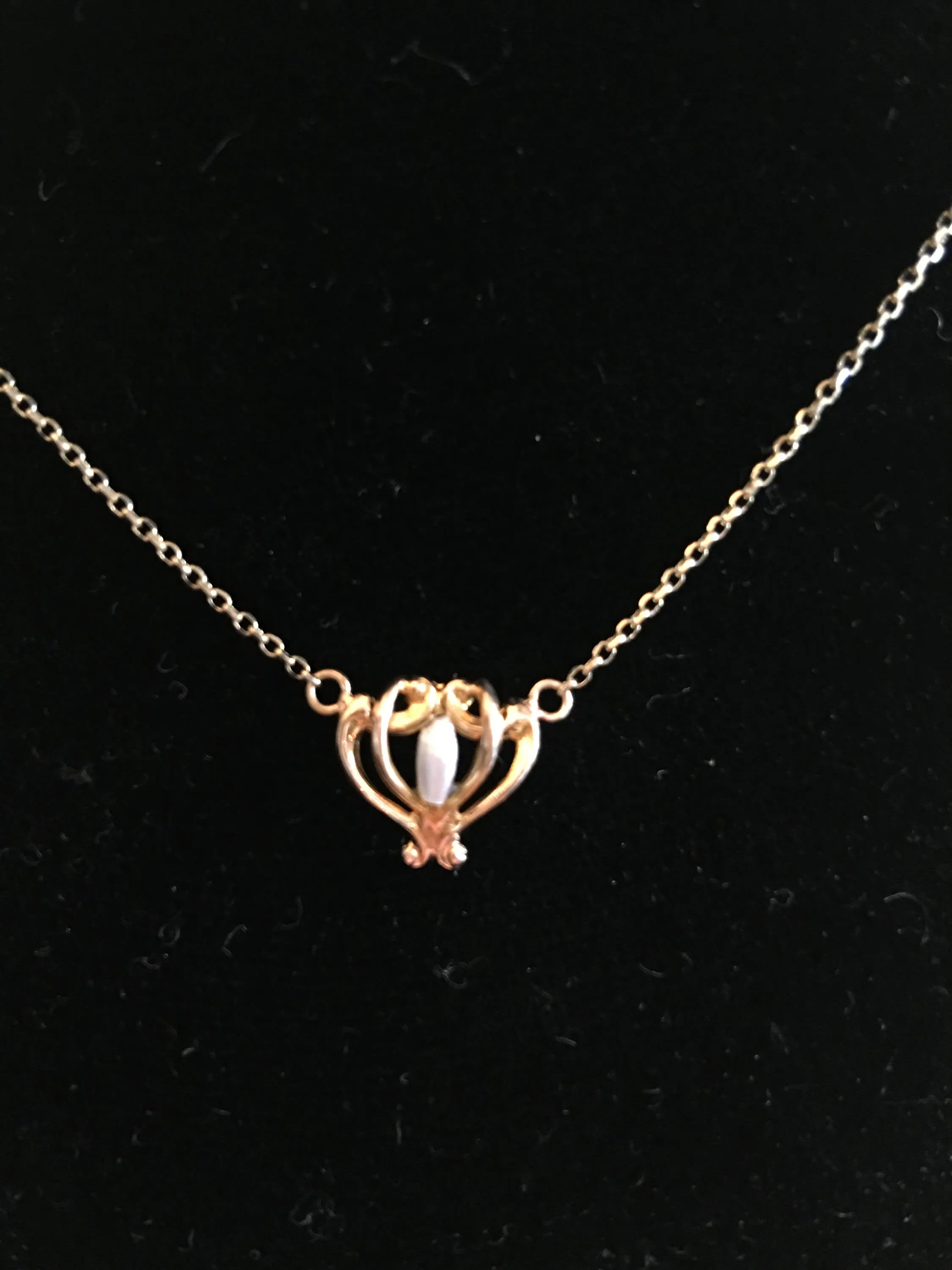 Antique Edwardian Gold and Freshwater Pearl Necklace