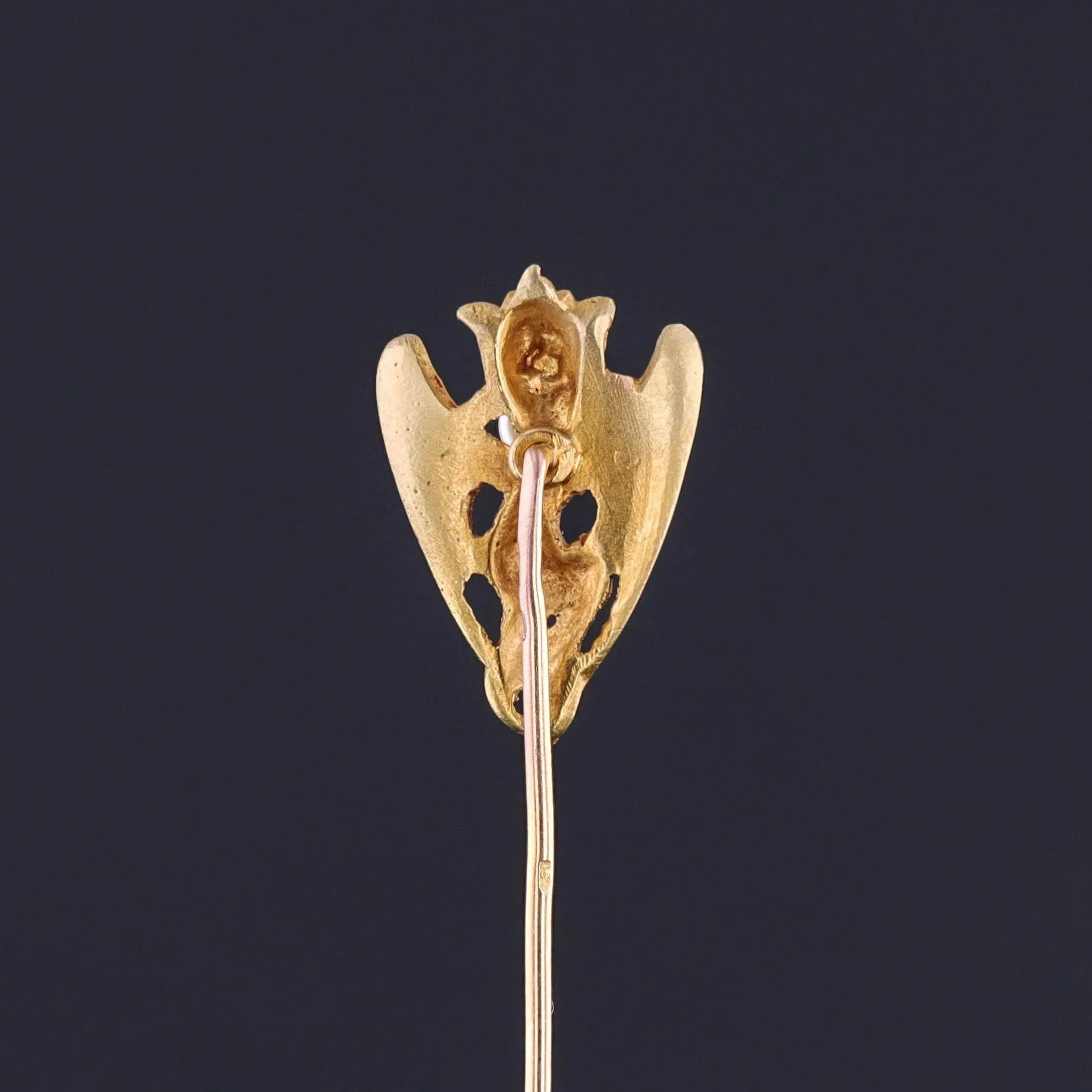 Antique French Dragon Stickpin of 18k Gold