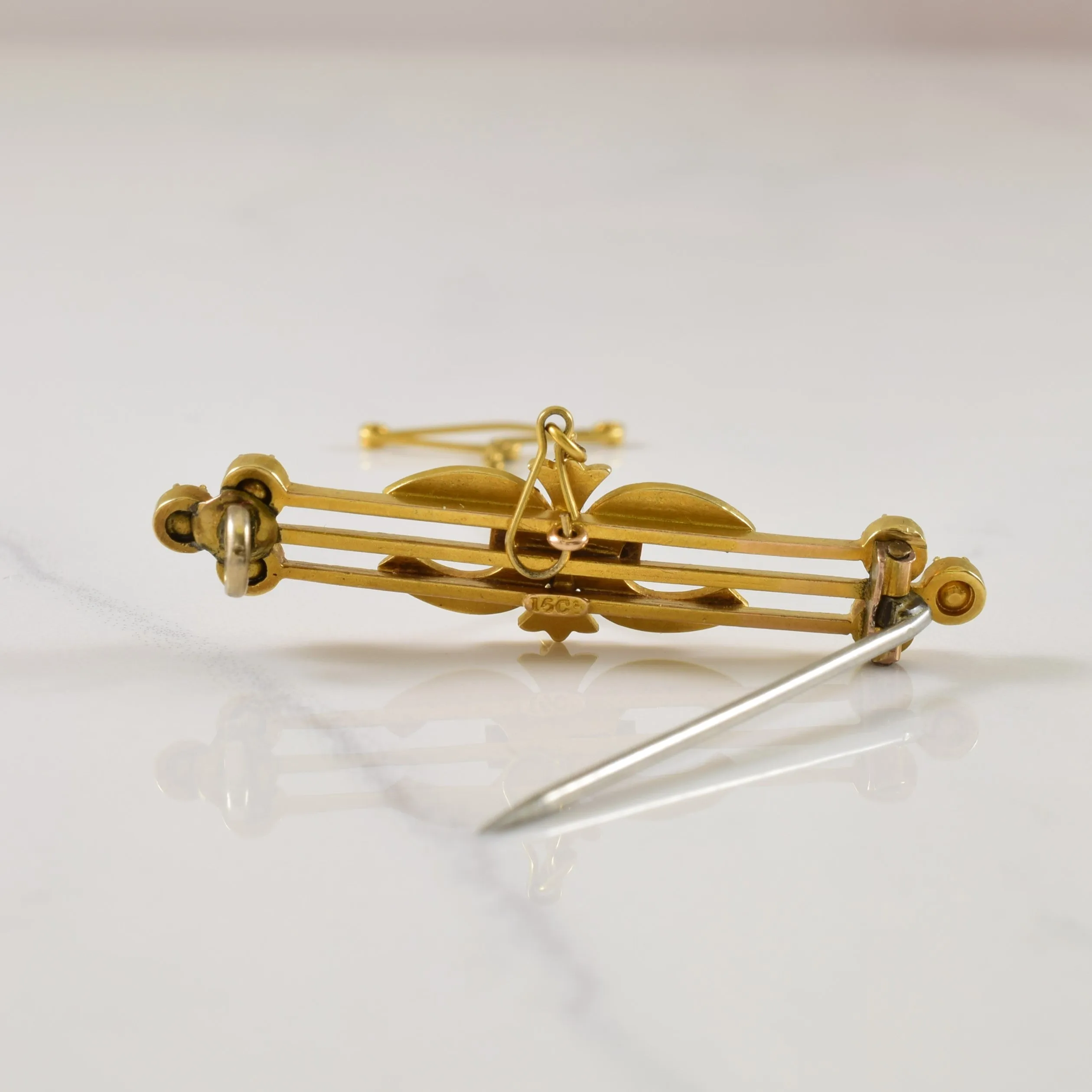 Antique Seed Pearl Brooch | 0.60ctw |