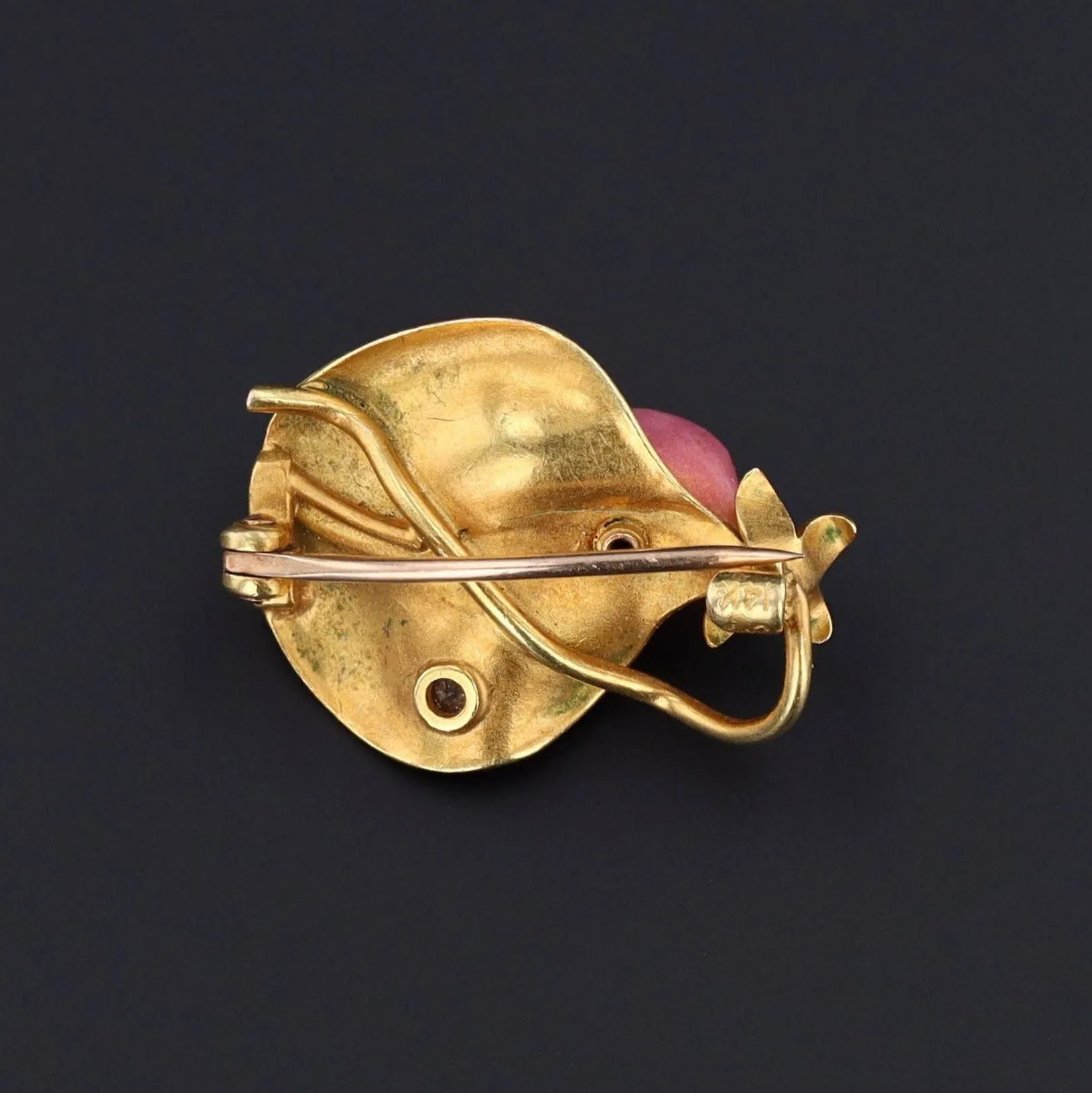 Antique Sweet Pea Brooch | Antique Flower Brooch