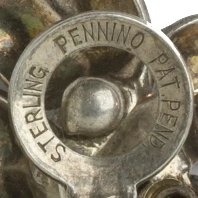Aquamarine Floral Earrings by Pennino Bros.