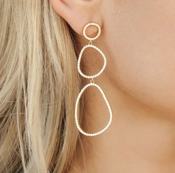 Asymmetrical Drop Earrings