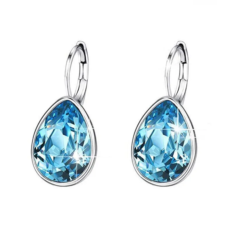 Austrian crystal drop earrings