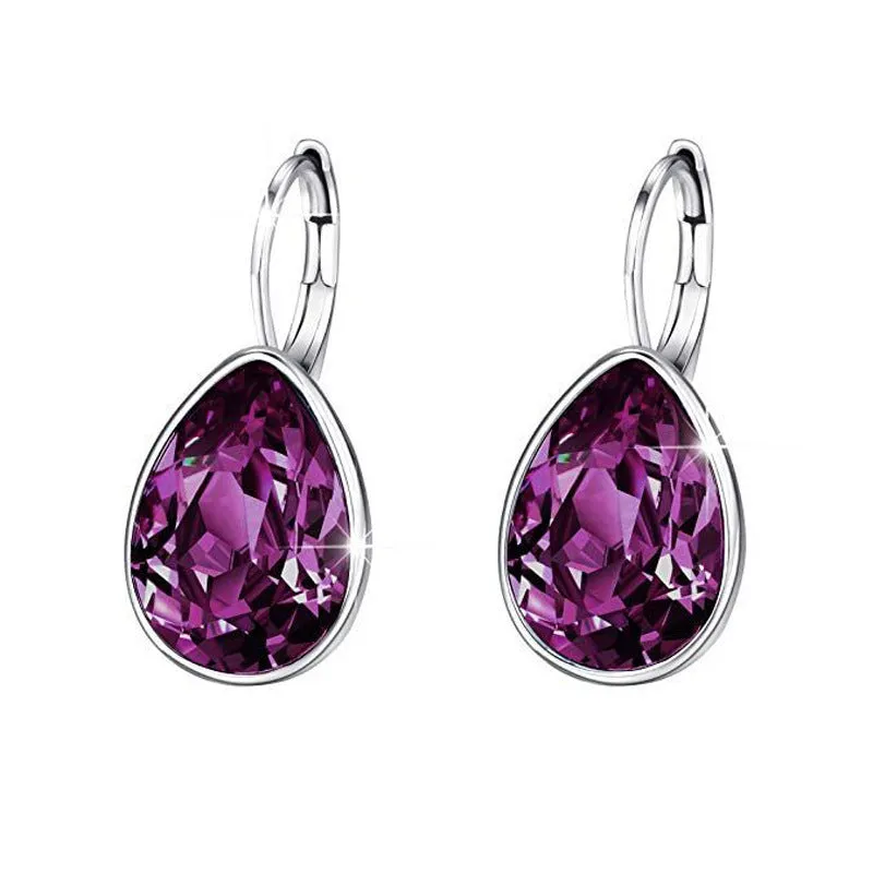 Austrian crystal drop earrings
