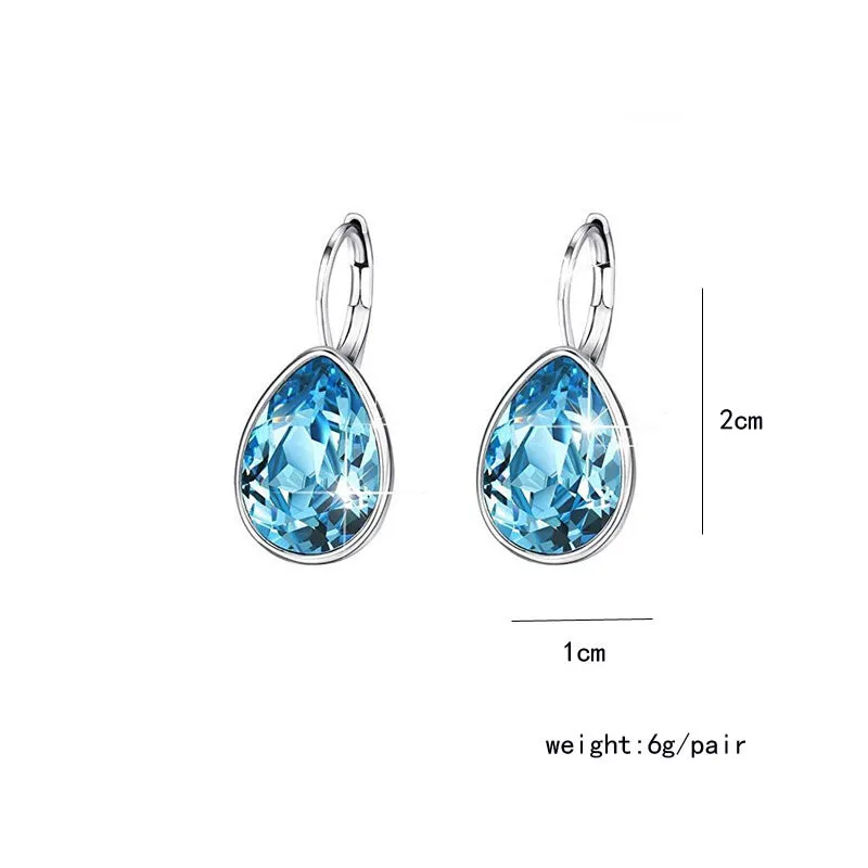Austrian crystal drop earrings