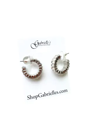 Baguette Hoop Earrings