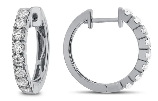 Bandiera Jewellers Diamond Hoop Earrings 1.00ct AER-12808