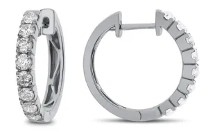 Bandiera Jewellers Diamond Hoop Earrings 1.00ct AER-12808