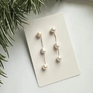 Beaded Pearl Earrings
