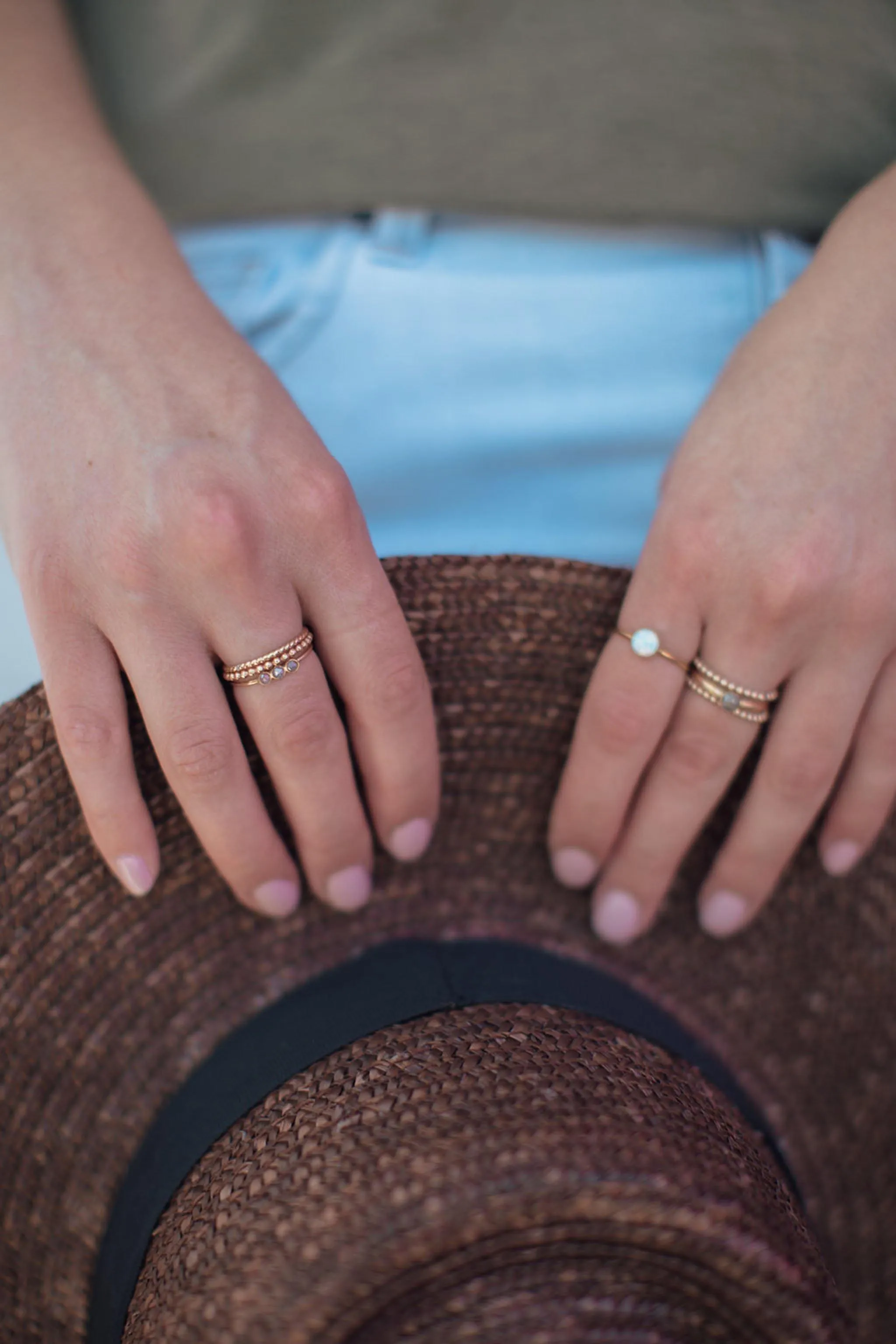 Beaded Stack Ring