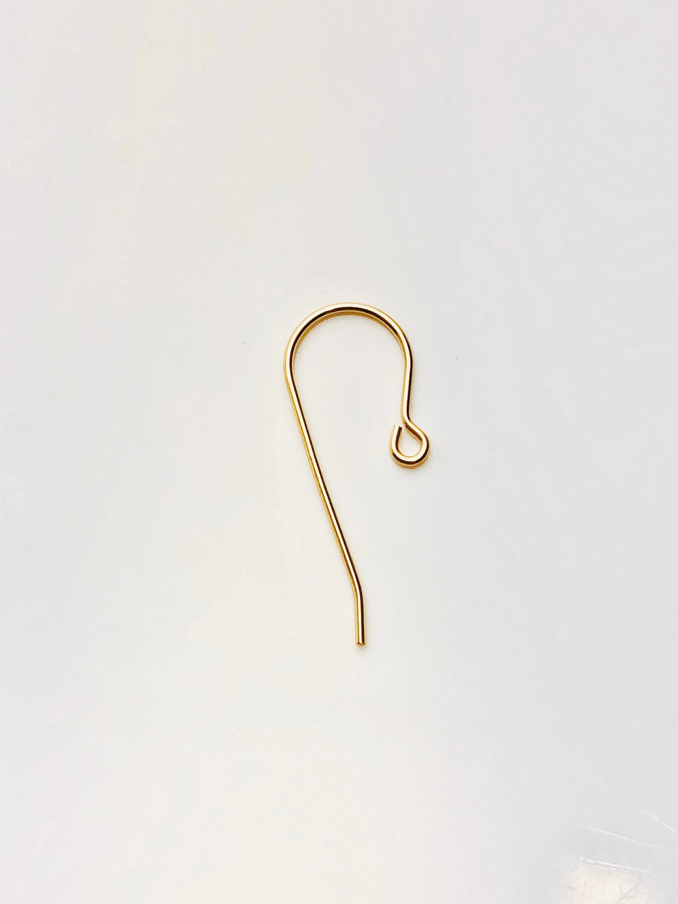 Beautiful 14KGF ear wire with loop , 14K gold filled , sku#438C(029)