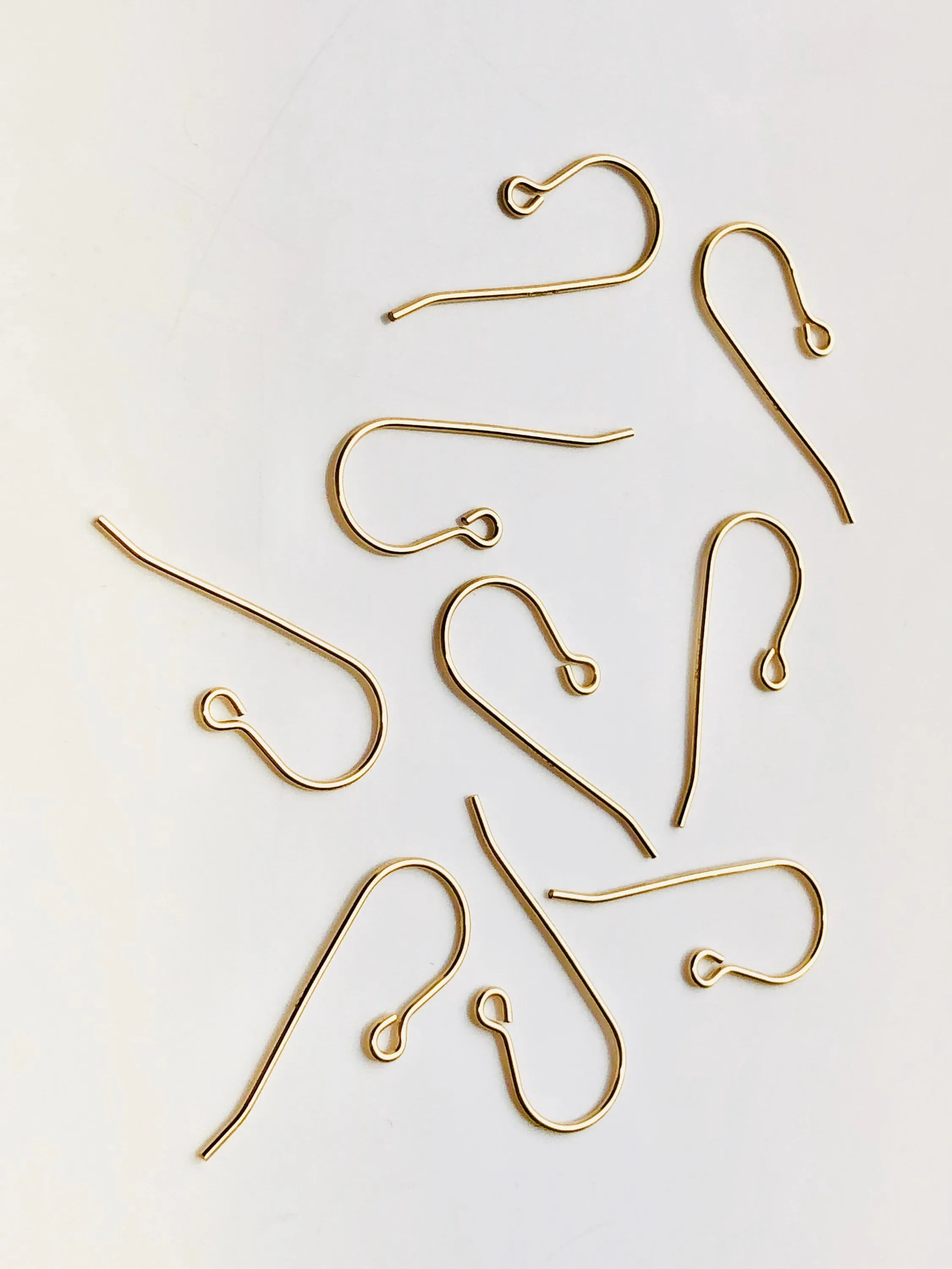 Beautiful 14KGF ear wire with loop , 14K gold filled , sku#438C(029)
