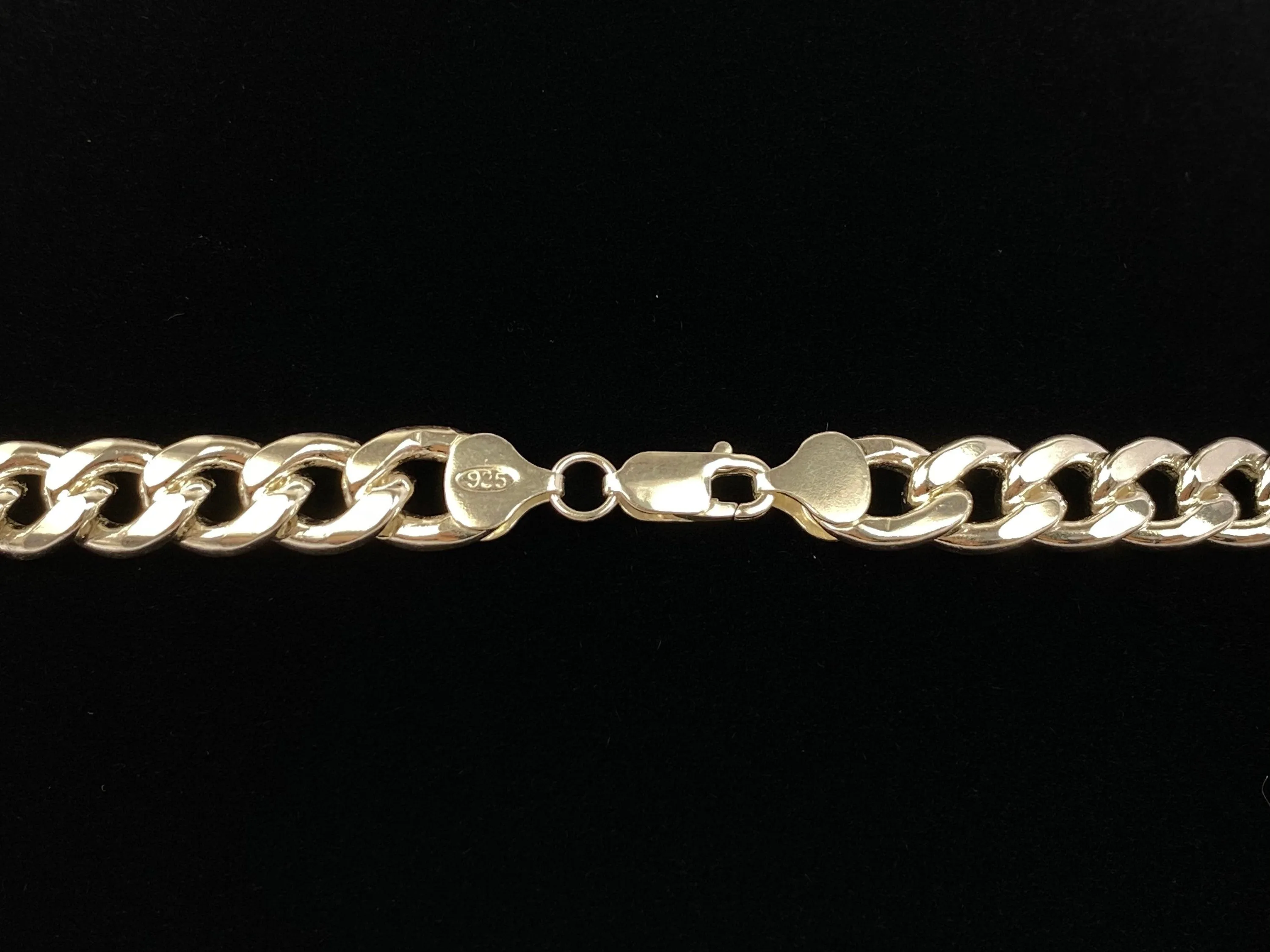 Beautiful 20” 9mm Sterling Silver Curb Chain, Sku: SM93LC-20