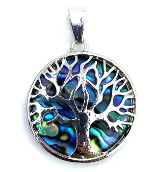Beautiful tree symbol abalone mother of pearl pendant, SKU# M873
