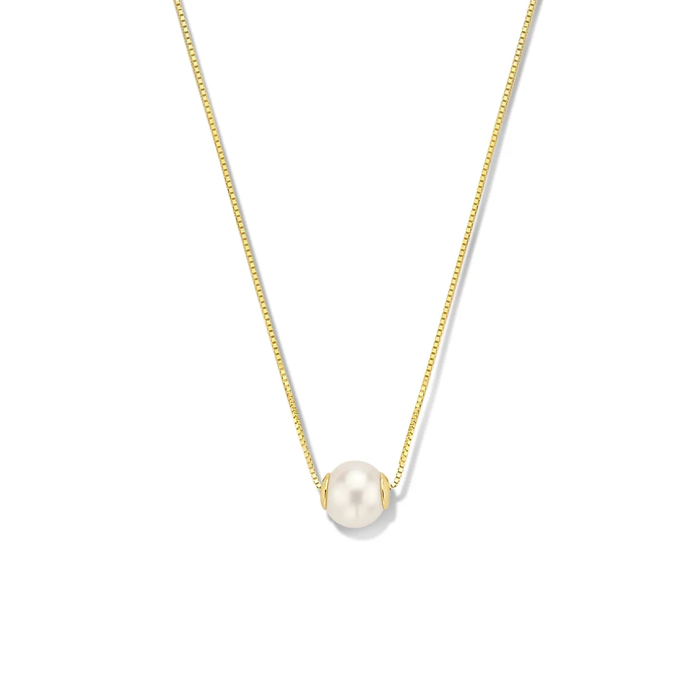 Belleville Luna 14 karat gold necklace with freshwater pearl