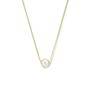 Belleville Luna 14 karat gold necklace with freshwater pearl