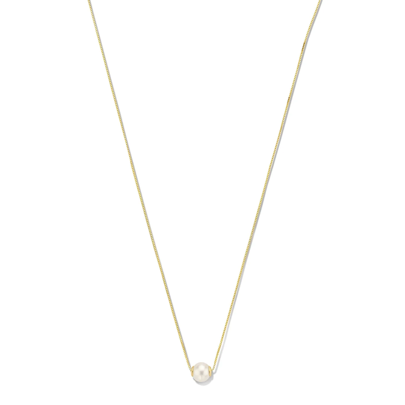 Belleville Luna 14 karat gold necklace with freshwater pearl