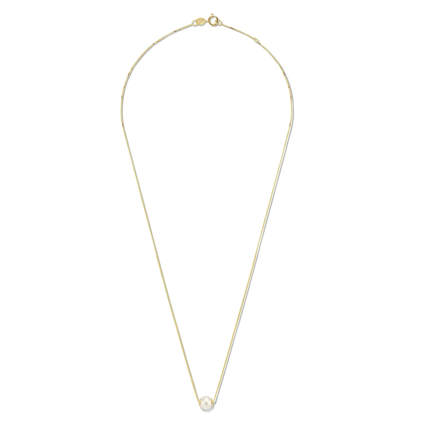 Belleville Luna 14 karat gold necklace with freshwater pearl