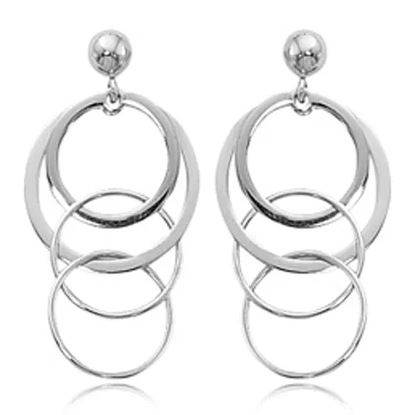 Ben Garelick Sterling Silver Small Multi Link Drop Earrings
