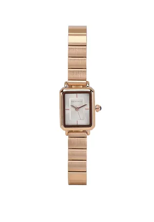 Betty Rose Gold Stainless Steel Analog Watches (Salmon)