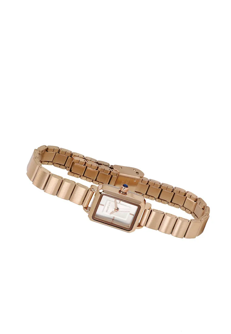 Betty Rose Gold Stainless Steel Analog Watches (Salmon)