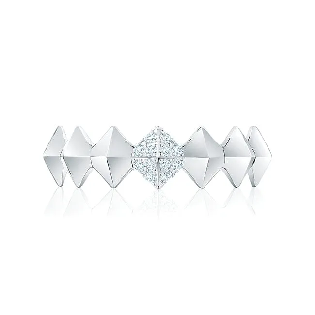 Birks Rock and Pearl Diamond Stack Ring