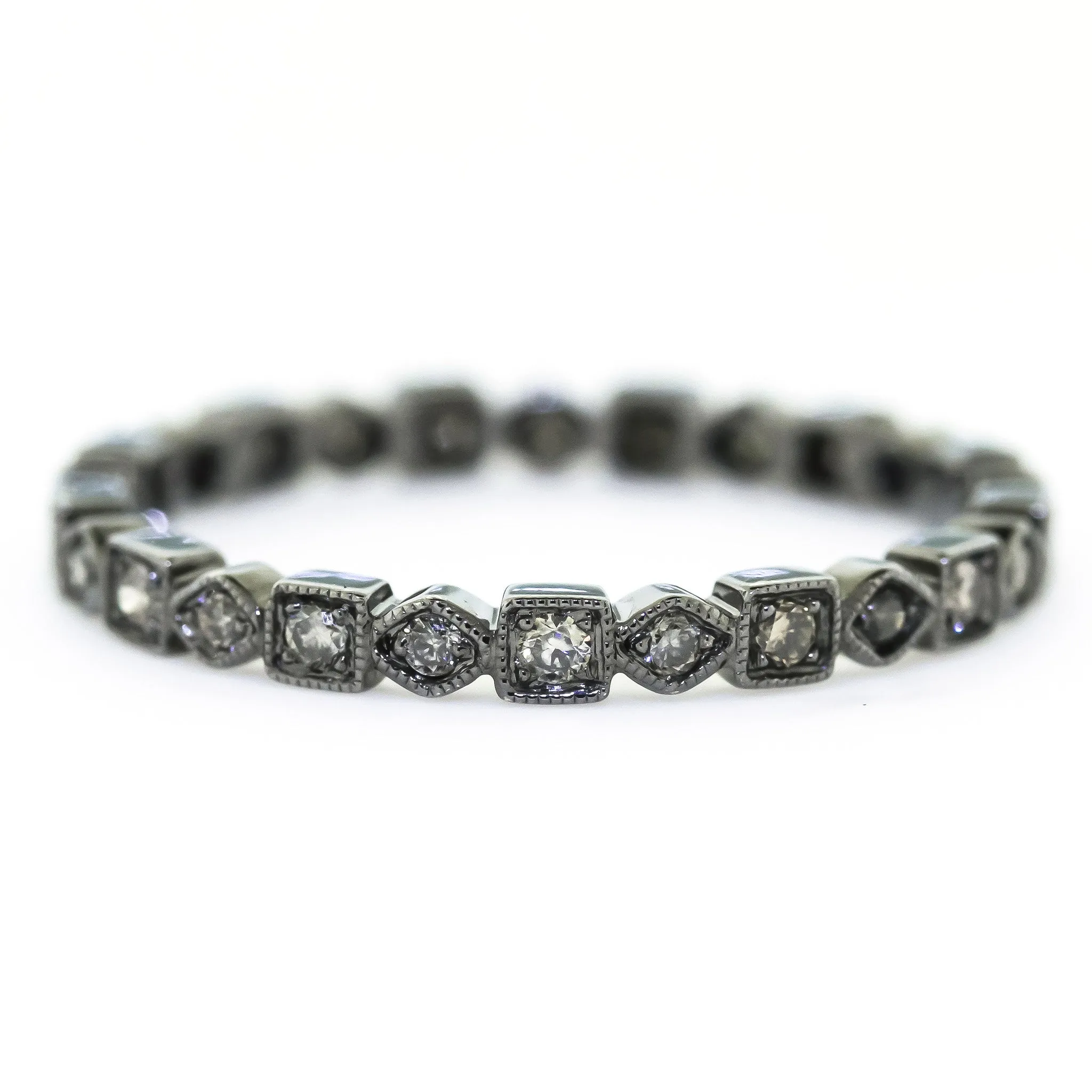 Black Cognac Diamond Band