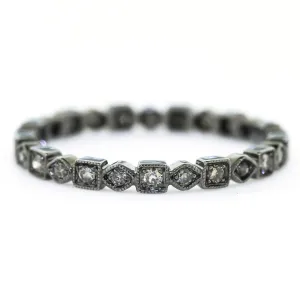 Black Cognac Diamond Band