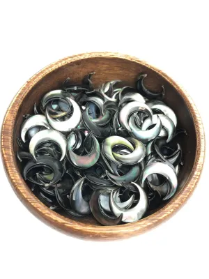 Black Tahitian Mother Of Pearl Crescent Moon Sku#M411