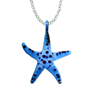 Blue-Knobbed Starfish Necklace, Item# 4213X