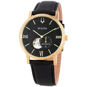 Bulova American Clipper Automatic Black Dial Men's Watch 97A154