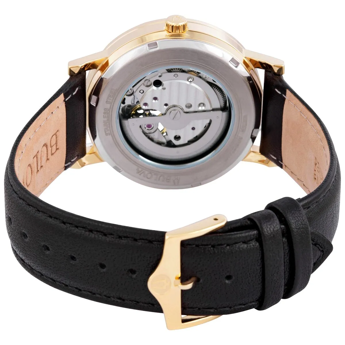 Bulova American Clipper Automatic Black Dial Men's Watch 97A154