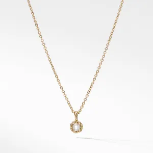 Cable Collectibles® Kids Necklace Birthstone Necklace with Cultured Freshwater Pearls in 18K Gold, 3mm