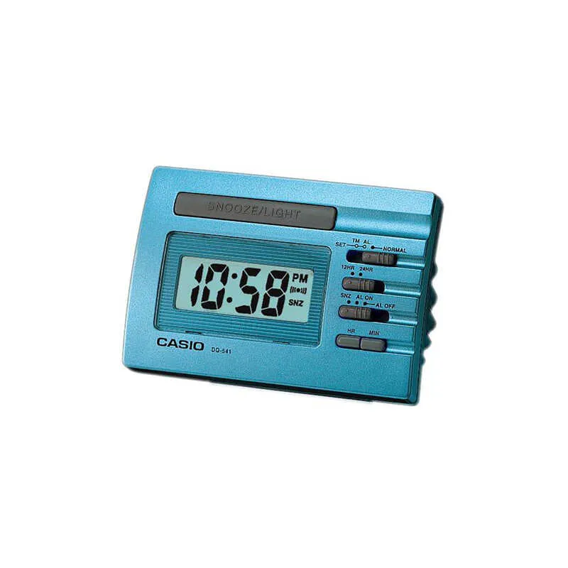 Casio DQ-541D-2R Blue Digital Alarm Snooze Clock for Desk / Bed