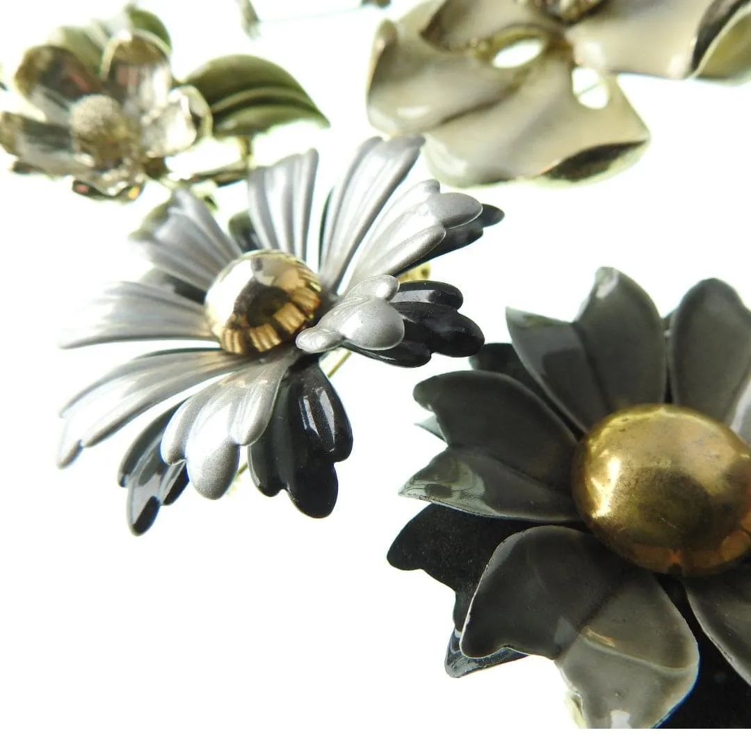 Charming Mid-Century Floral Brooches