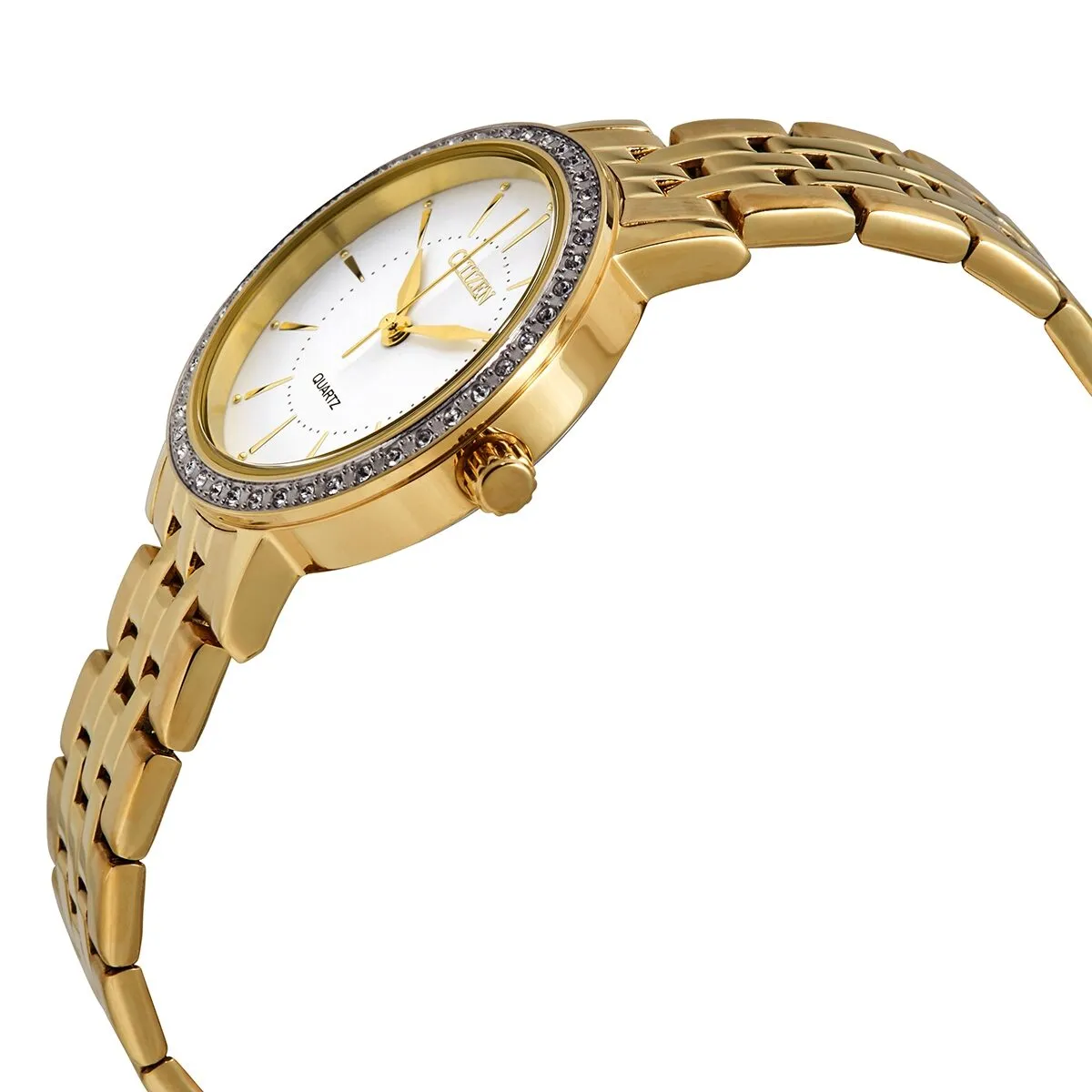 Citizen Quartz White Dial Ladies Watch EL3042-84A