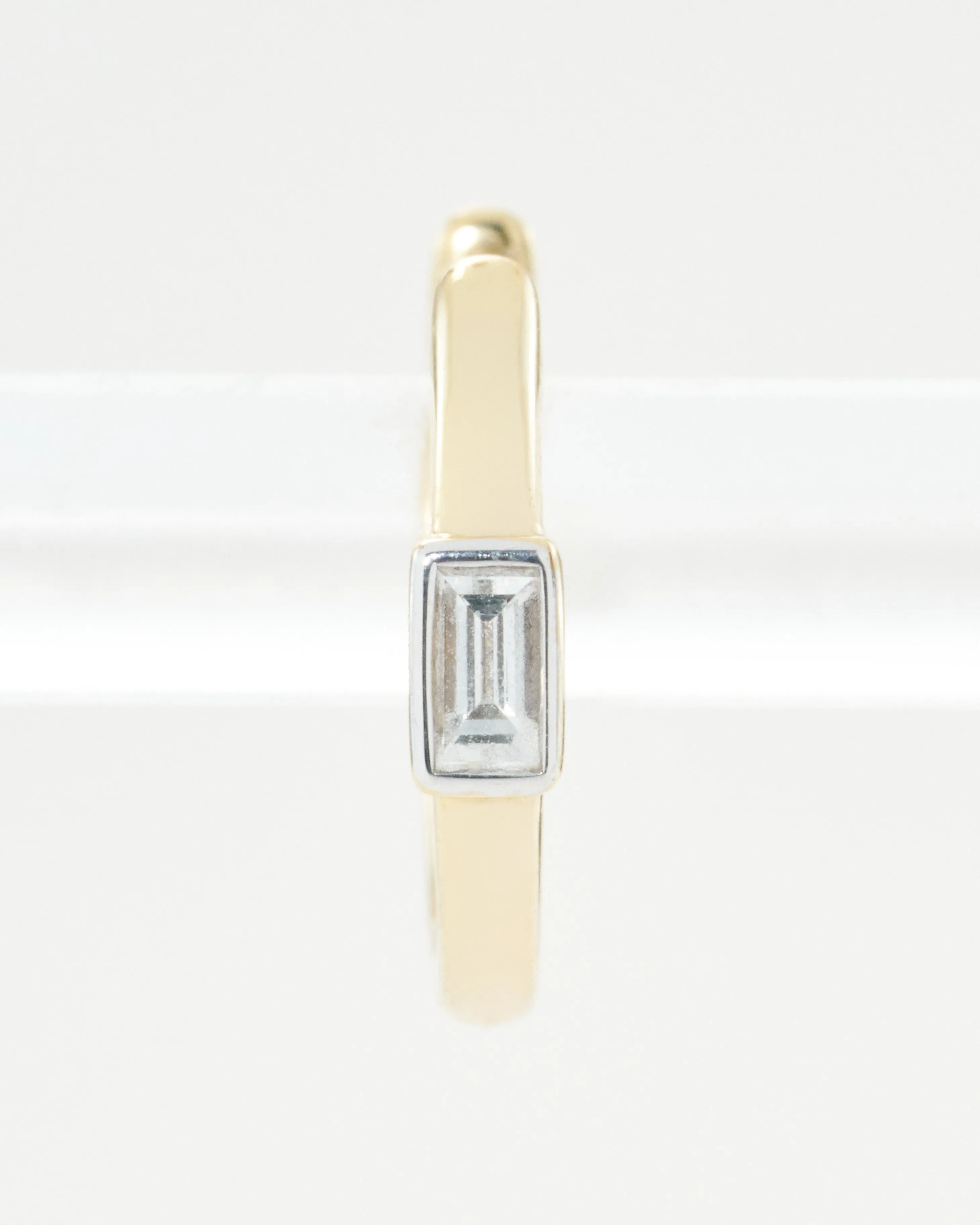 classic baguette huggie hoops