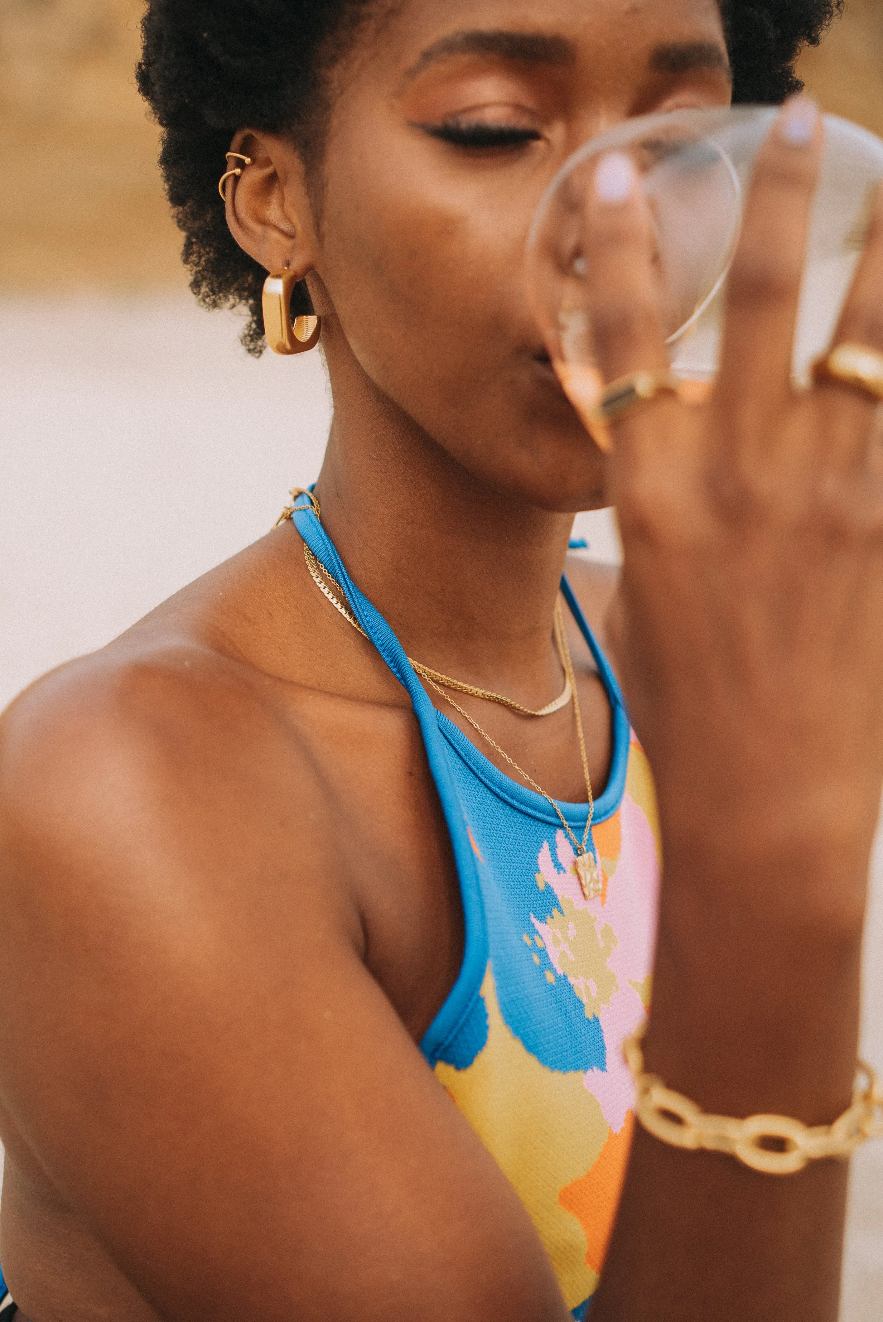 CLOUDS HOOP EARRINGS