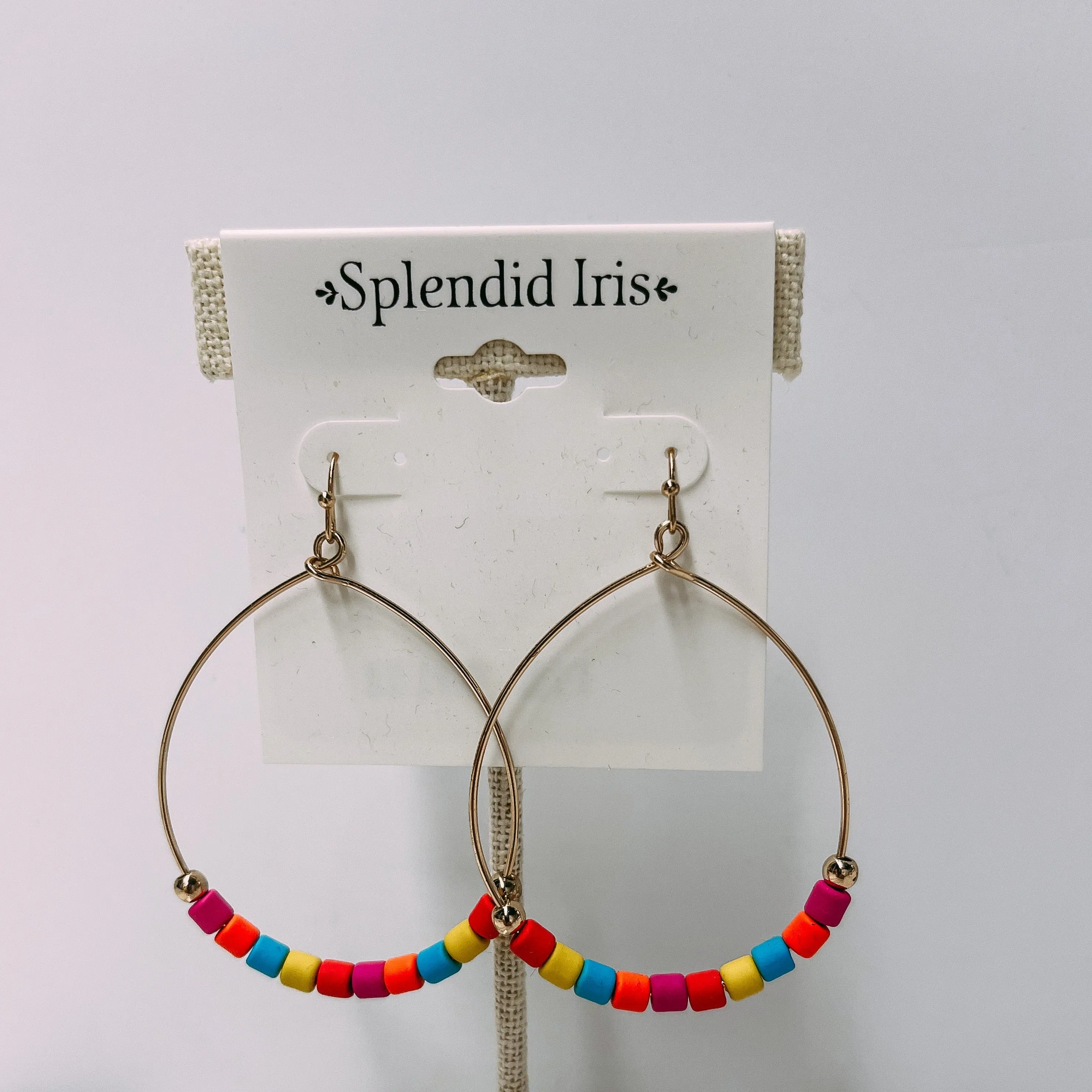 COLOR HOOP EARRING