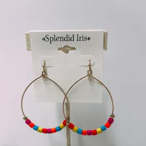 COLOR HOOP EARRING