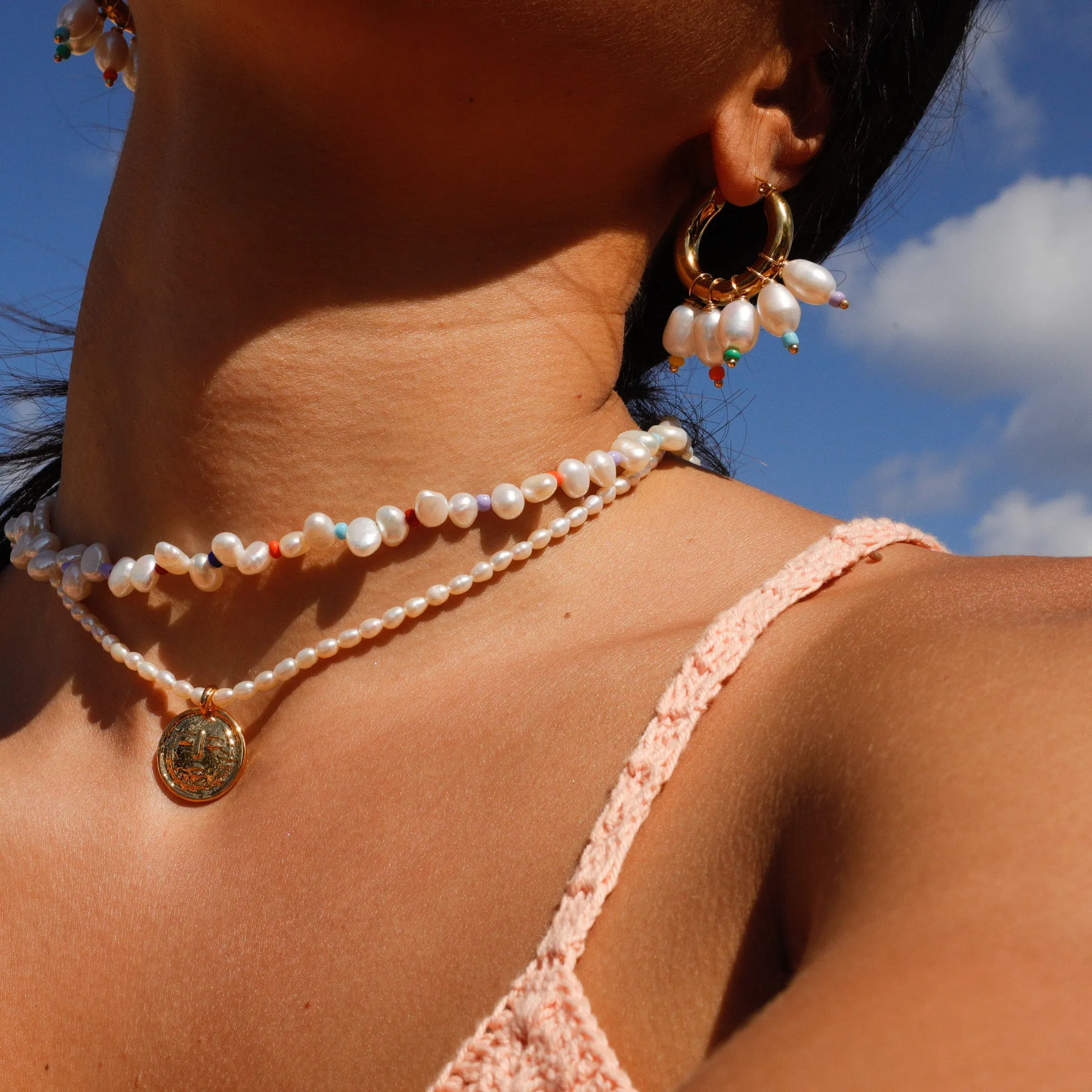 Color Pearl Earrings