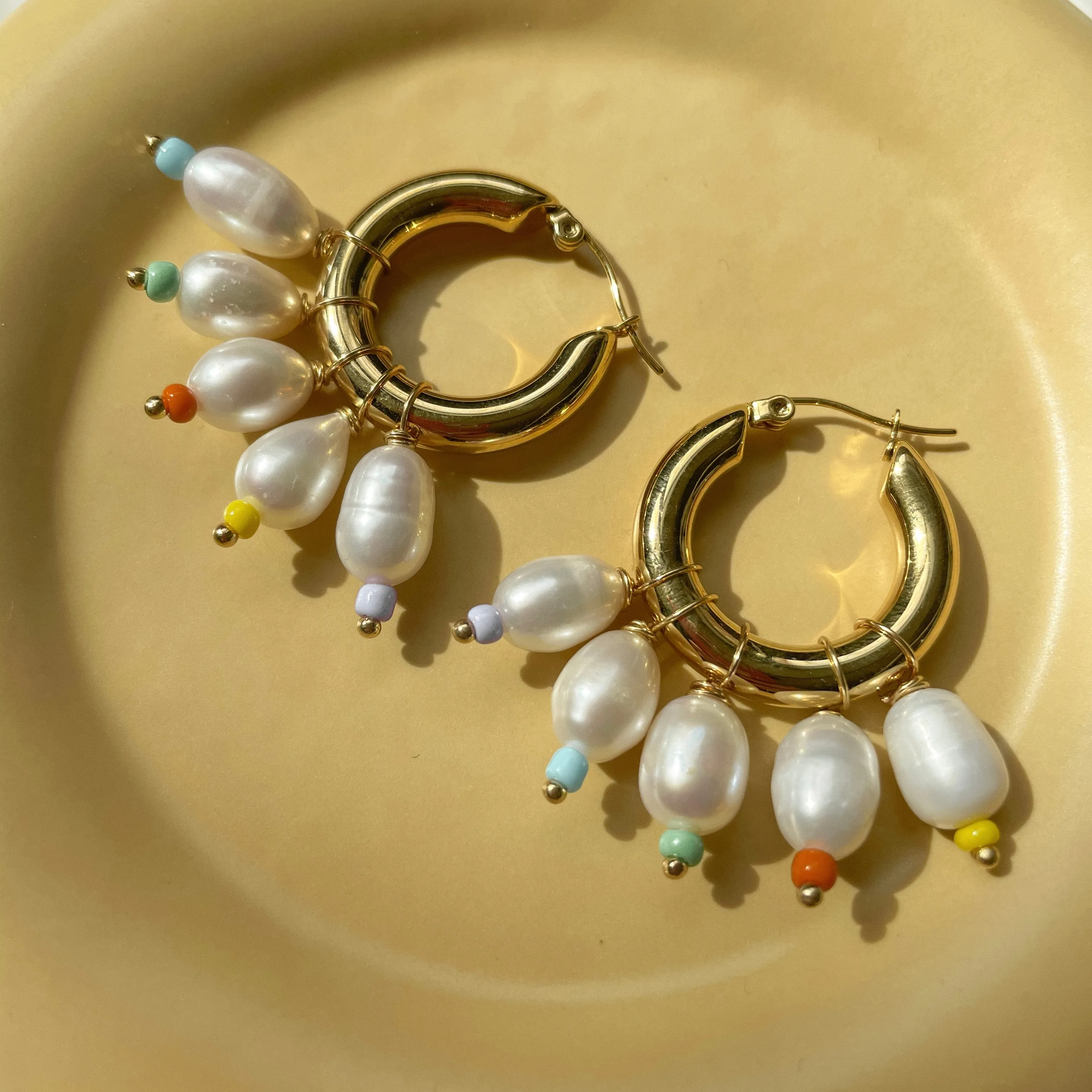 Color Pearl Earrings