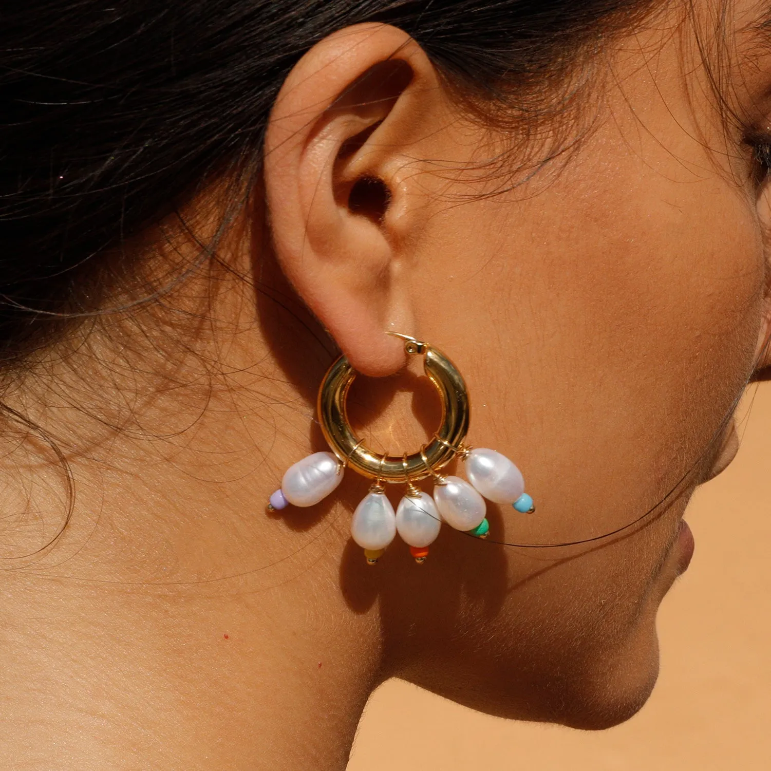 Color Pearl Earrings