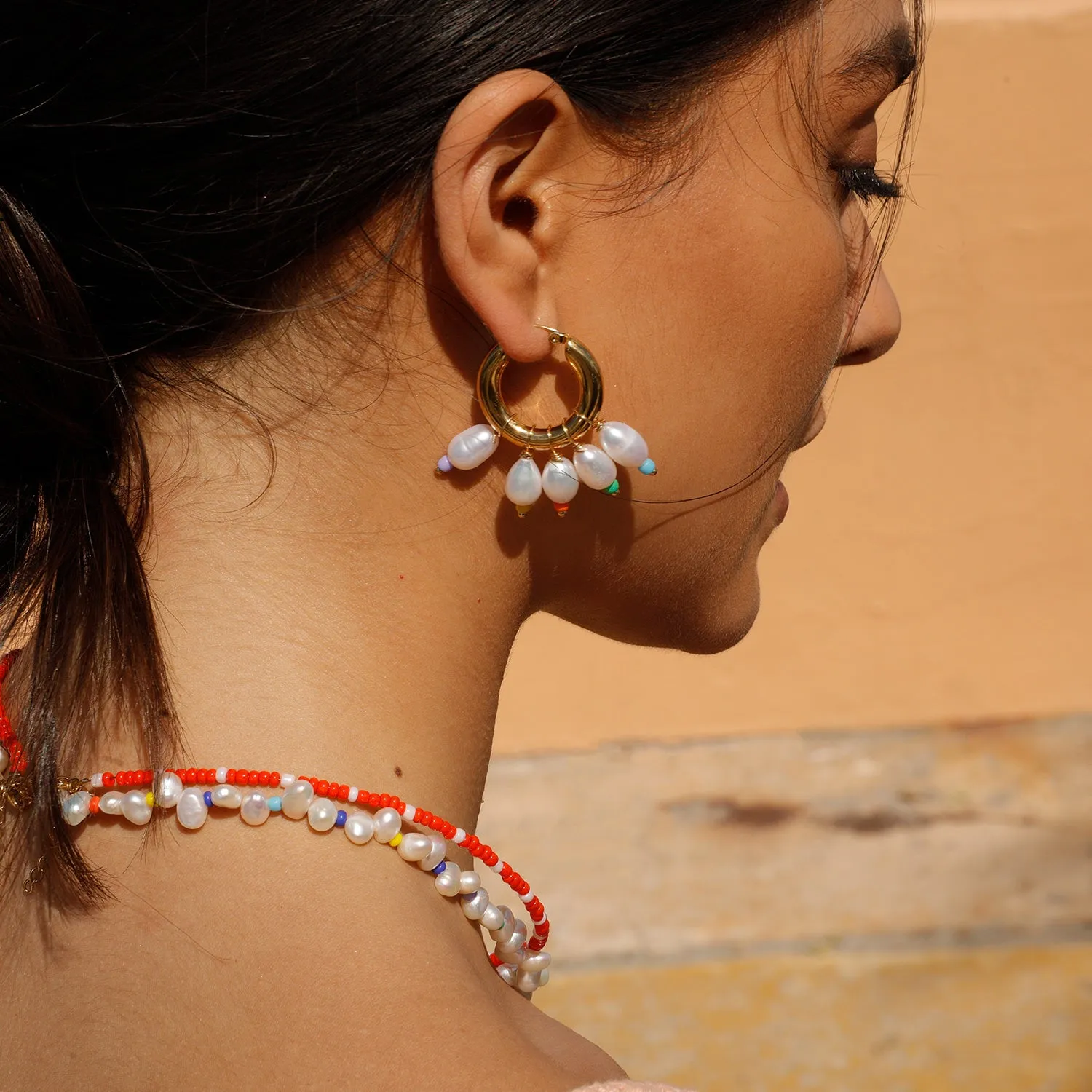 Color Pearl Earrings